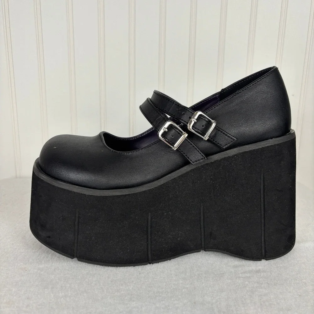Demonia Kera Mary Jane Platform Shoes Black Dolls Kill Goth Punk Emo Women 9